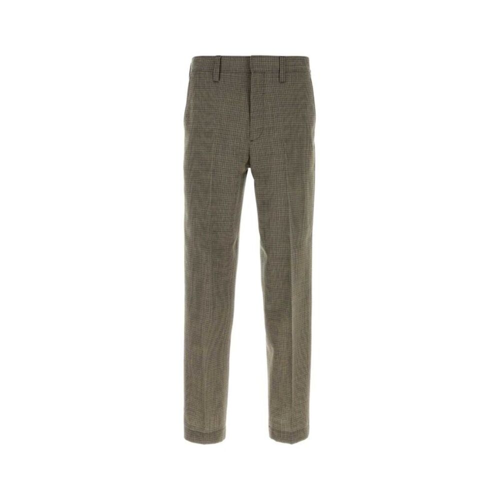 Prada Men Embroidered Wool Pant